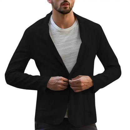 Lightweight Linen Blend Blazer