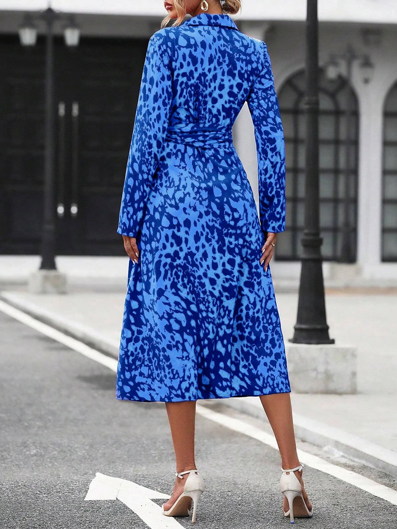 Spring Oversized Print Suit Set