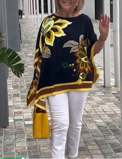 Retro Beauty Loose Elegance Pullover