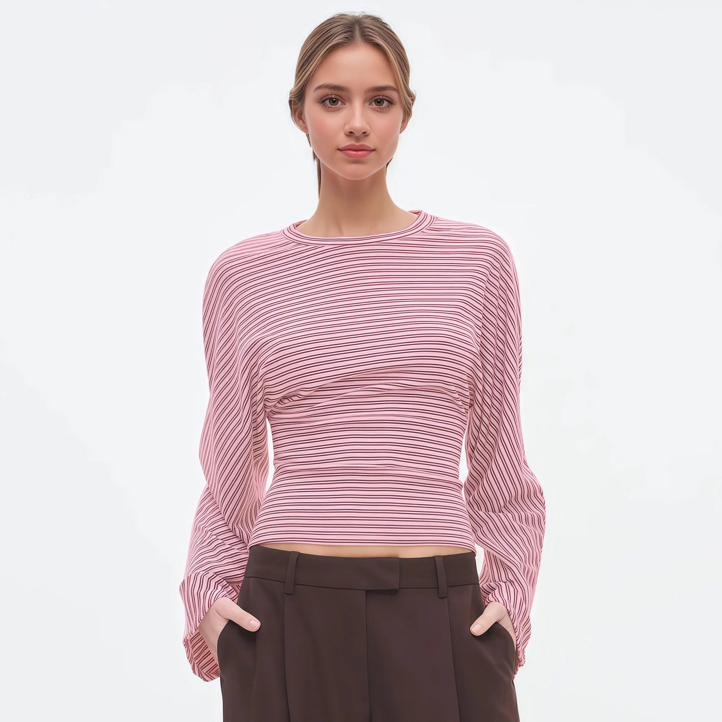 CUTENOVA Striped Tee — Stylish Everyday Women’s Wear