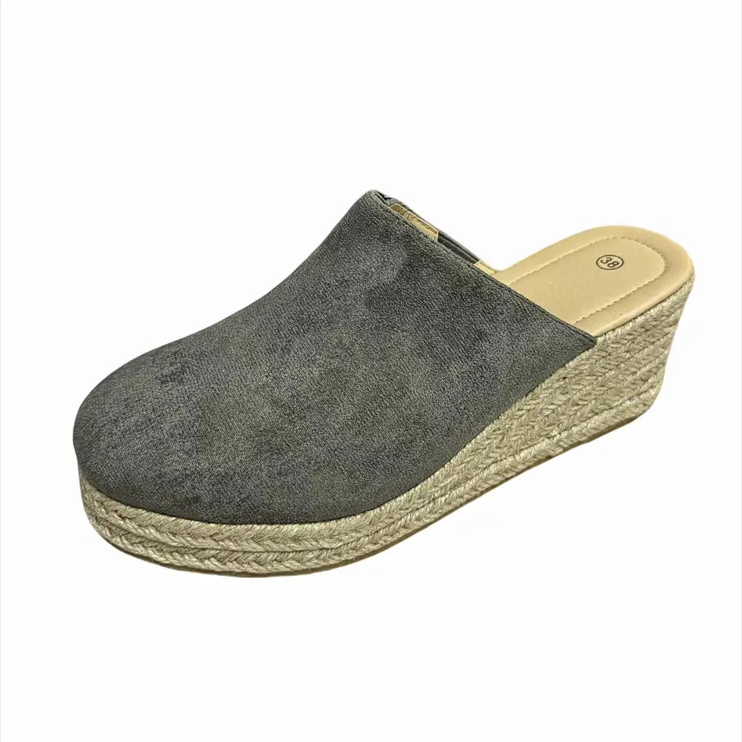 Sky Lift Steps Closed Toe Wedge Espadrilles