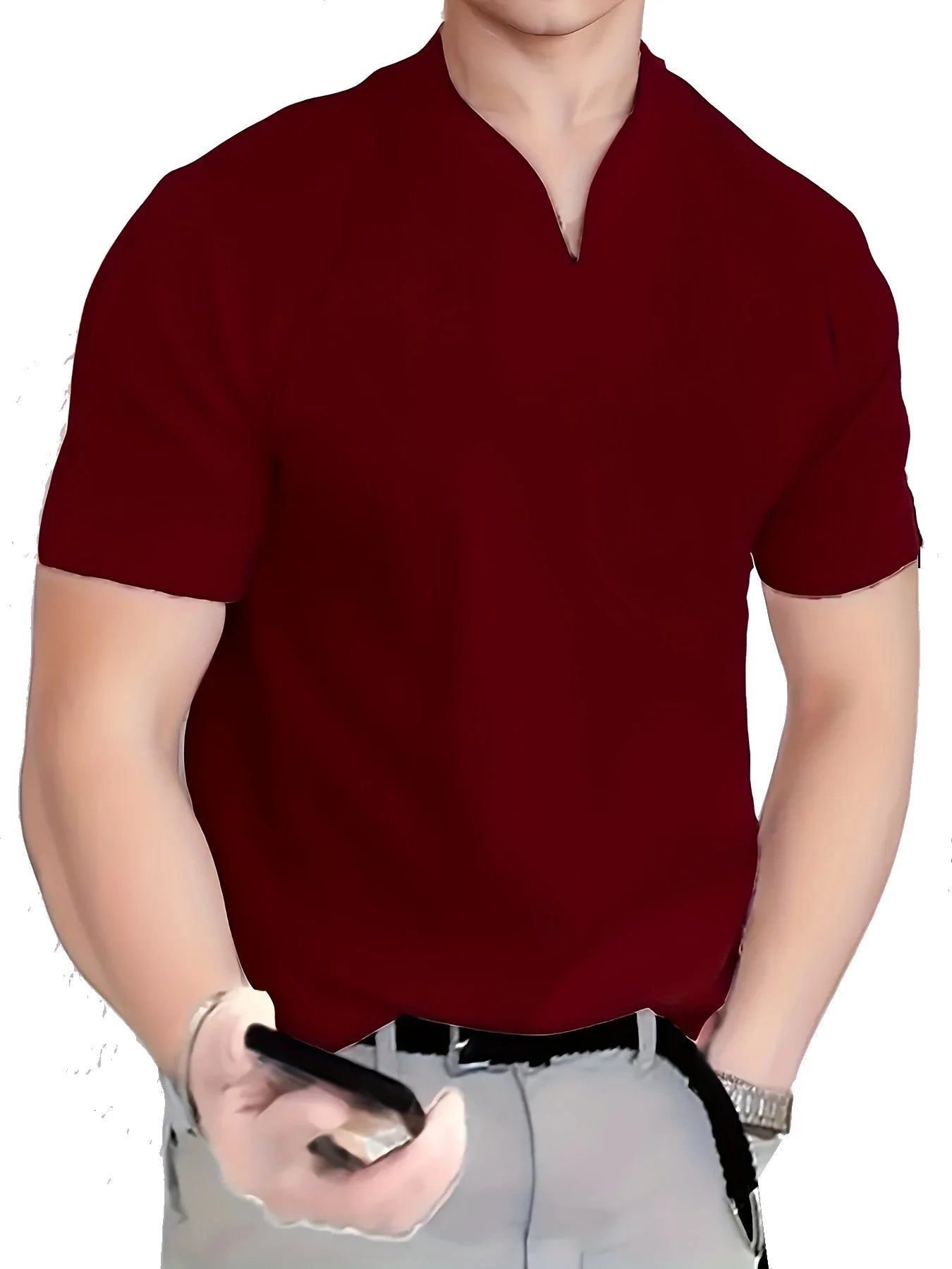Core Flex V-Neck Solid Fit Tee
