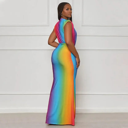 Spring Luxe V-Neck Ruffle Dress