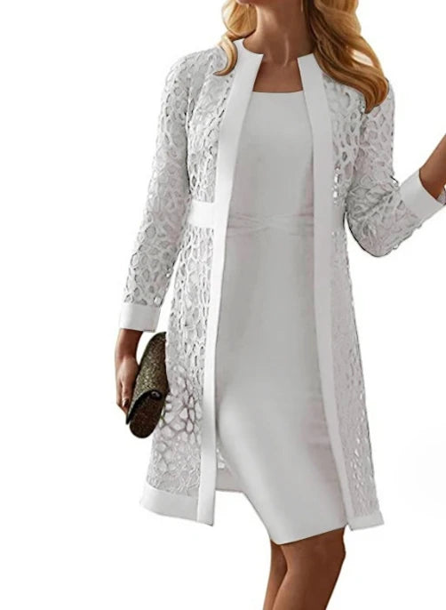 Lace Embrace Two-Piece Dress Set