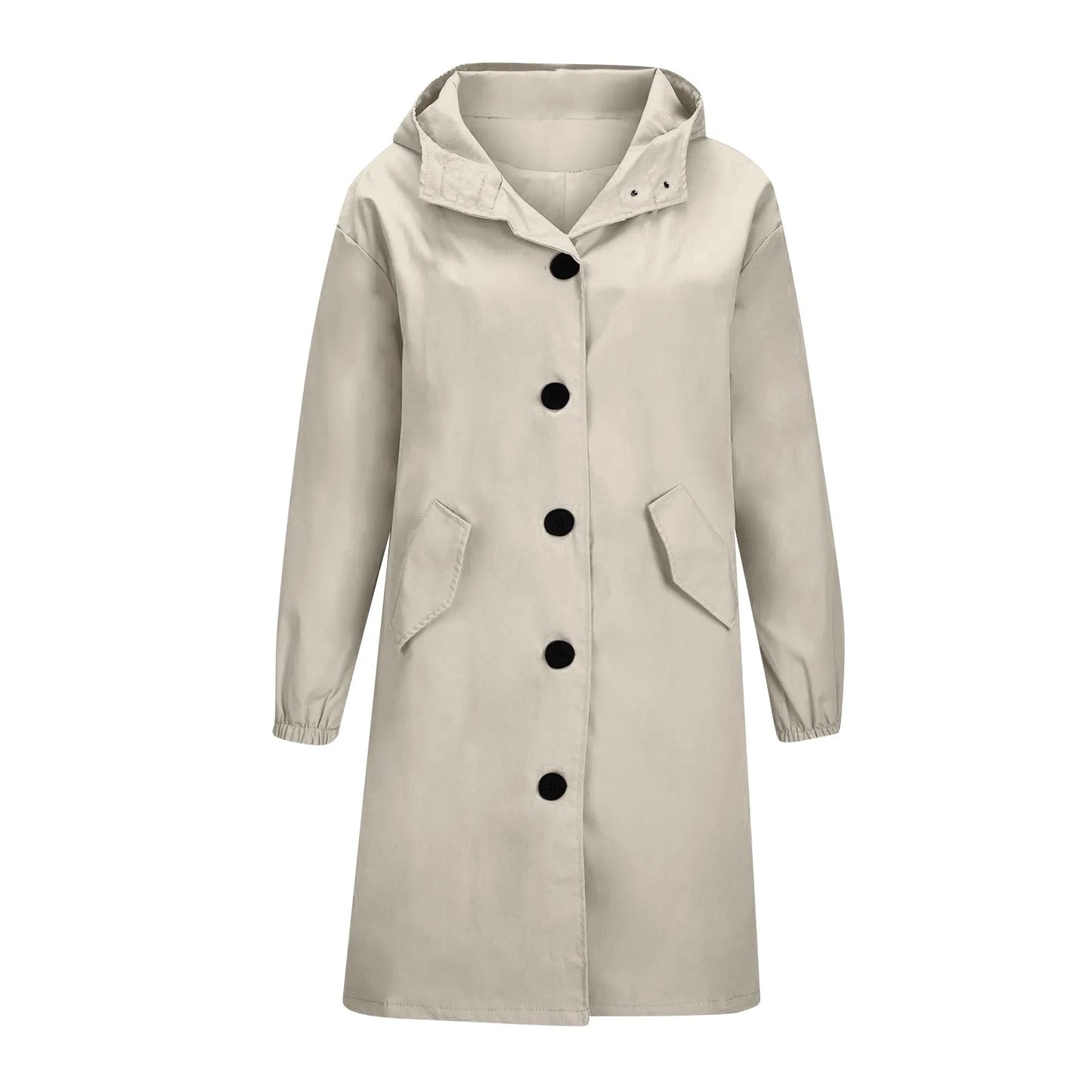 Women’s Long Hooded Trench Coat