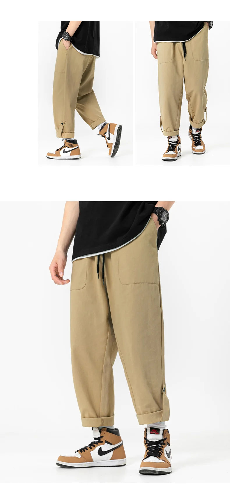 Men’s Cotton Straight Cargo Pants
