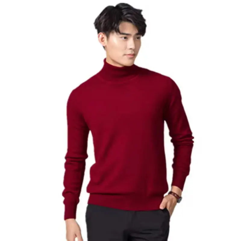 Men Cashmere Cotton Blend Pullover