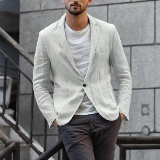 Lightweight Linen Blend Blazer