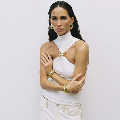 Metal Muse Knit Crop Top