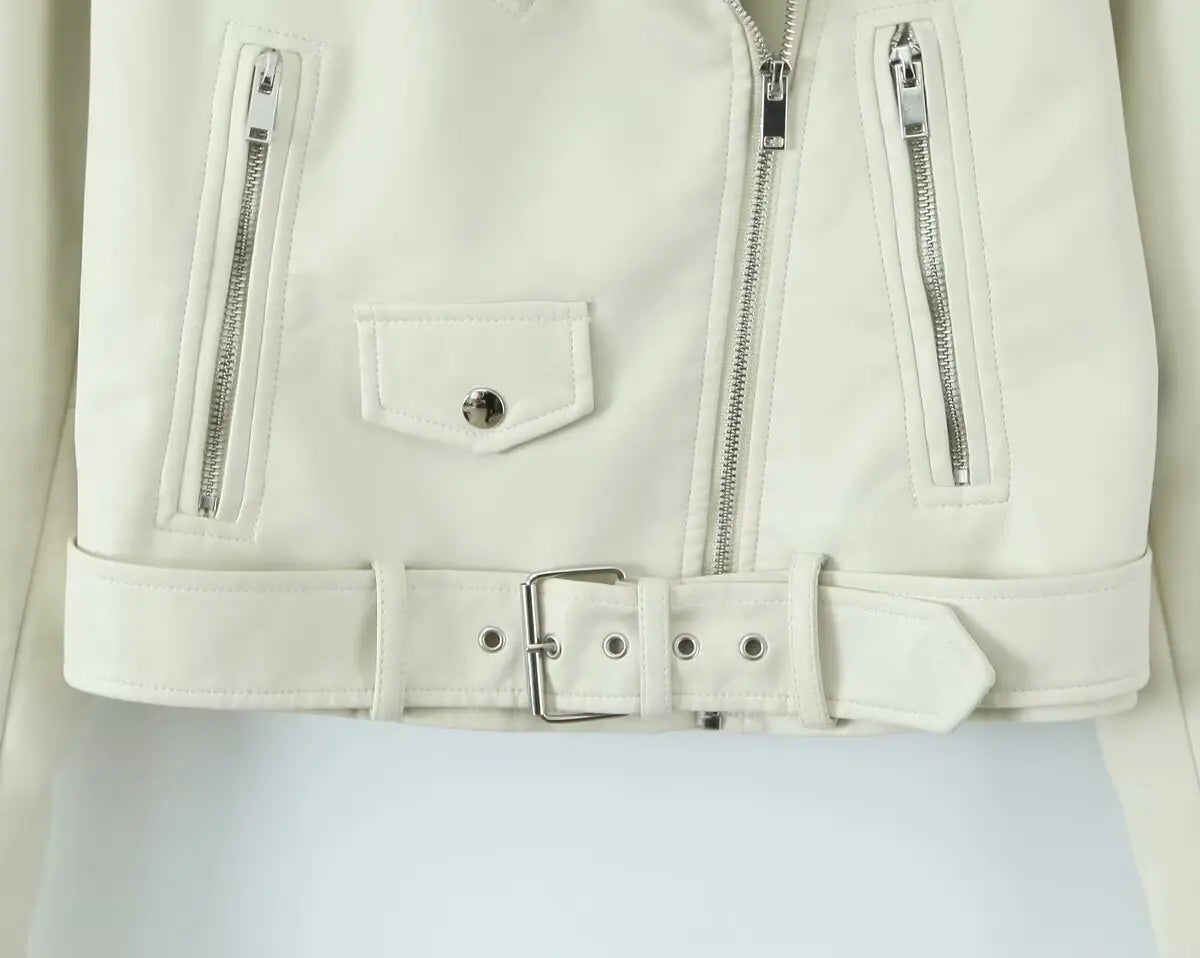 Chic Rider Short PU Leather Jacket