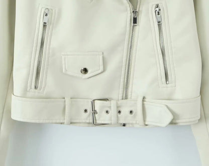 Chic Rider Short PU Leather Jacket