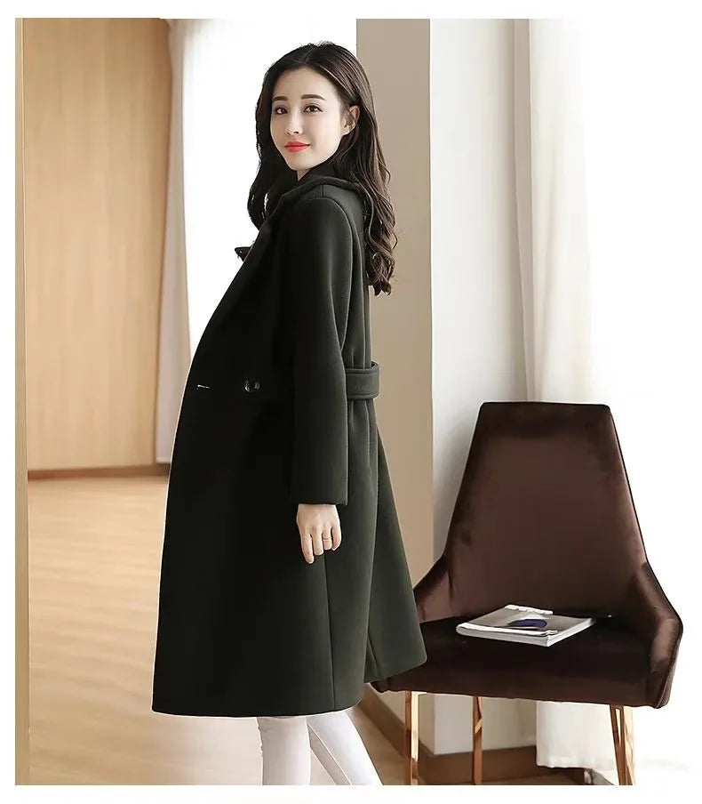 Korea Luxe Plus Woolen Overcoat