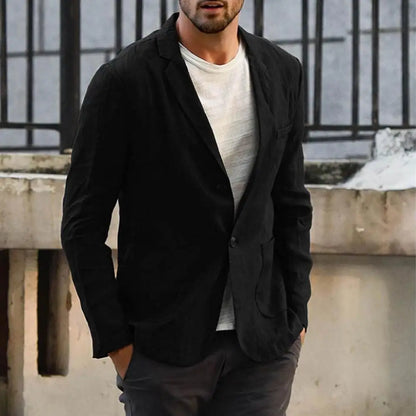 Lightweight Linen Blend Blazer