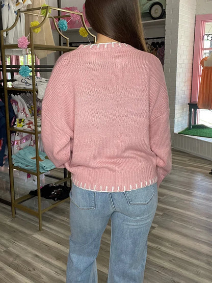 Bloom Bow Knit Pullover
