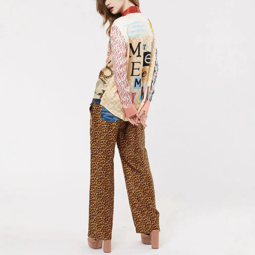 Vivid Layers Colorblock Skirt Set