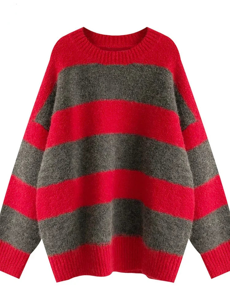 Women’s Oversized Striped Sweater