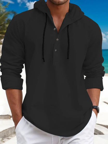 Hooded Twill Shirt