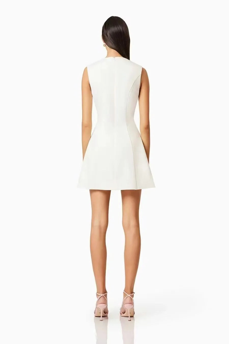 Floral Fusion 3D Print Dress