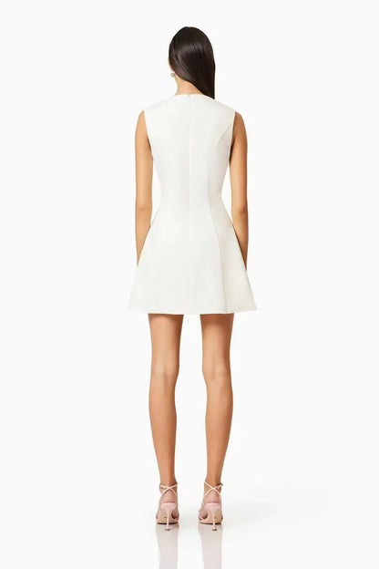 Floral Fusion 3D Print Dress