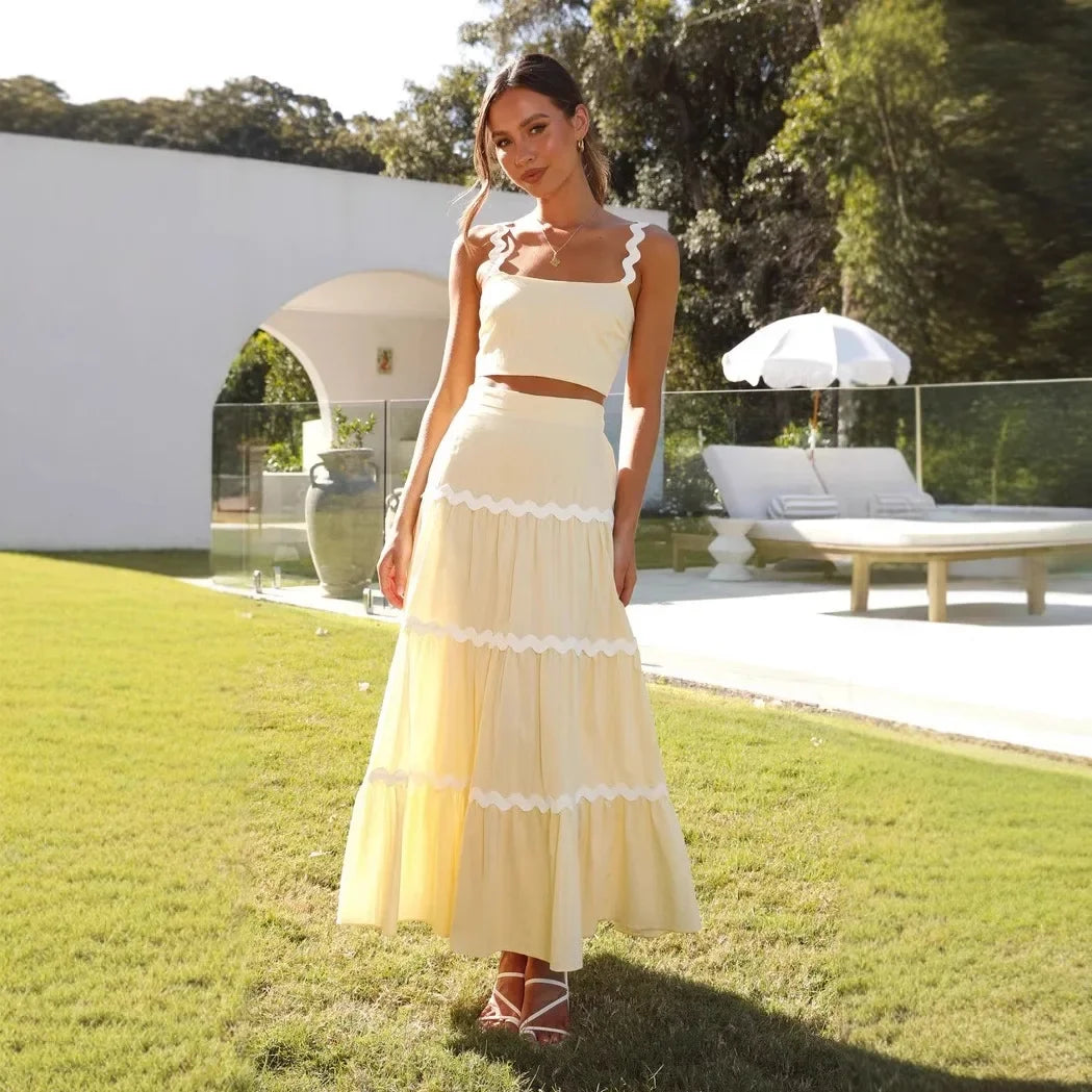 Wave Allure Strapless Dress