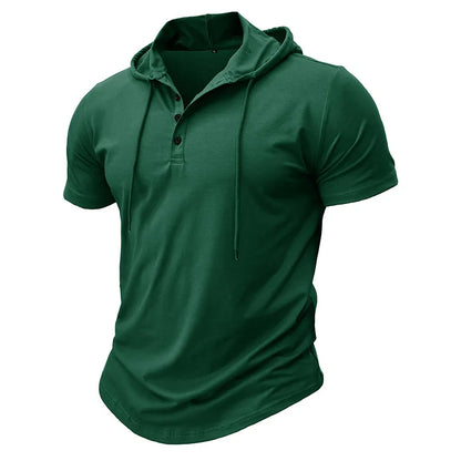 BreezeFit Hooded Henley Tee