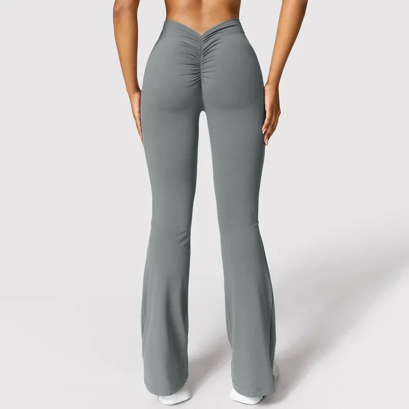 V-Back High Waist Horn Leggings