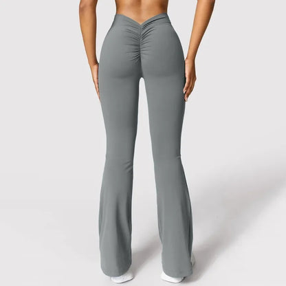 V-Back High Waist Horn Leggings
