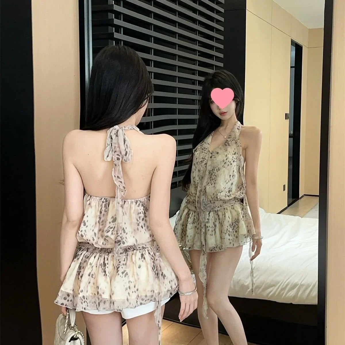 Parisian Muse Leopard Print Blouse