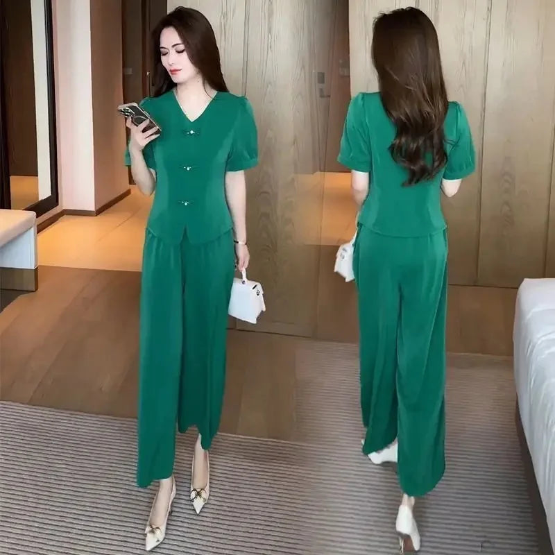 Chinese Style Ice Silk Set