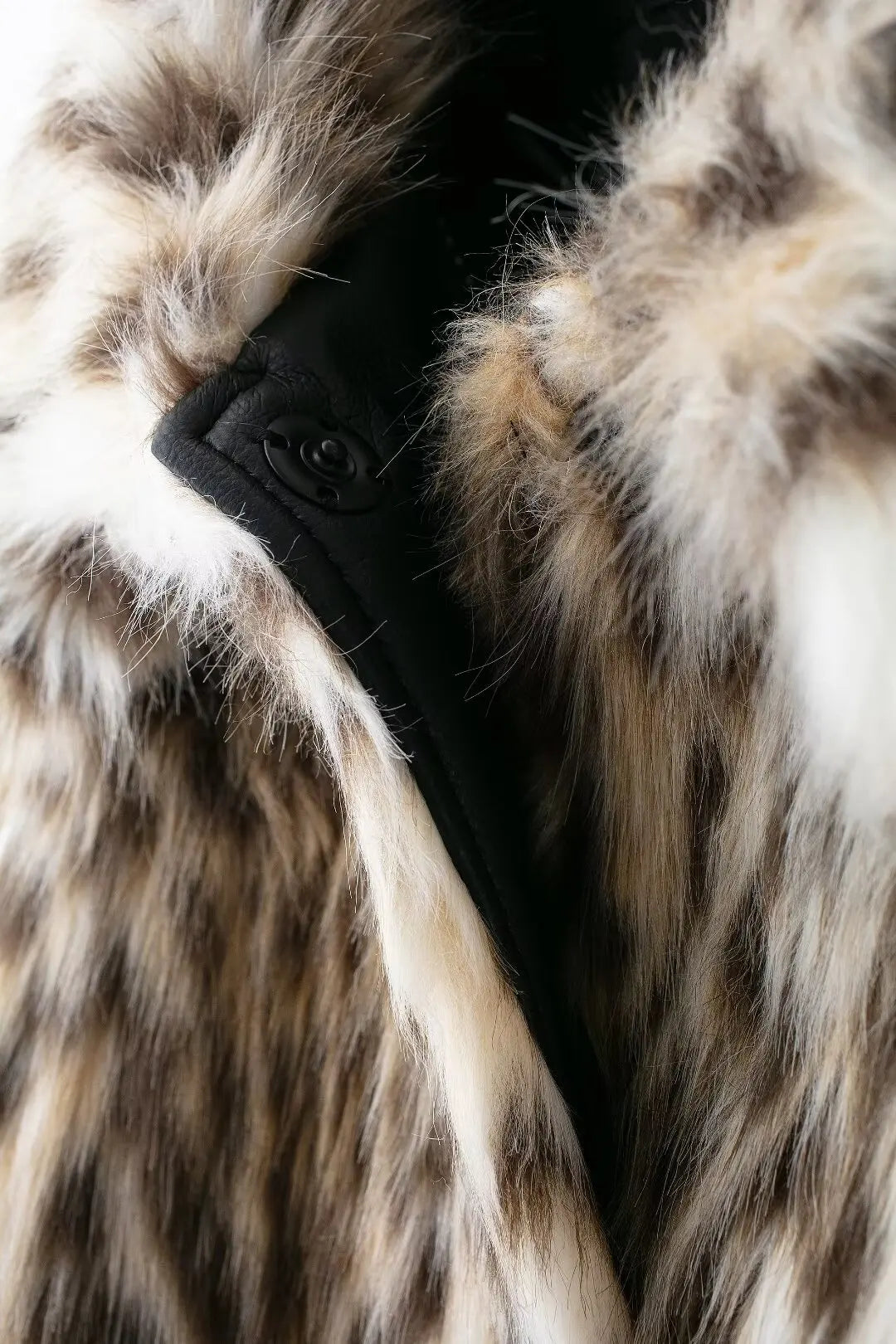 Lapel Luxe Leopard Faux Fur Coat