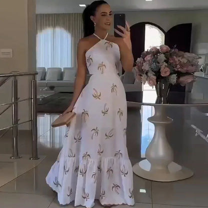 Midnight Bloom Strapless Evening Dress