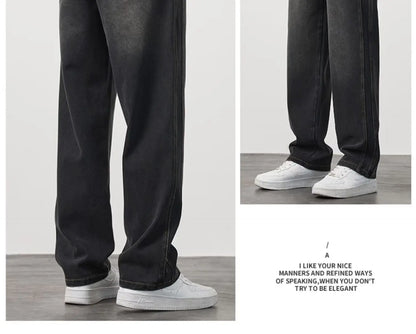 Letter Print Jeans