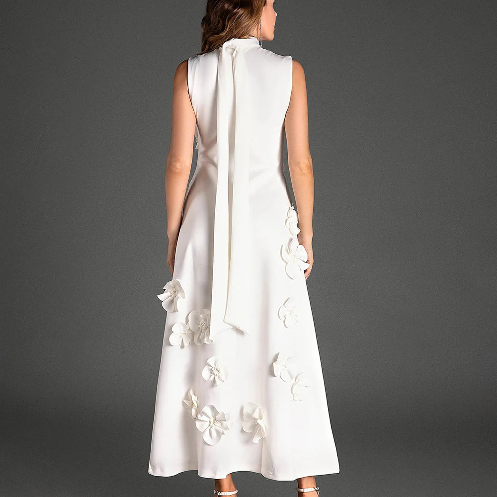 Lace Luxe Patchwork High Waist Dress