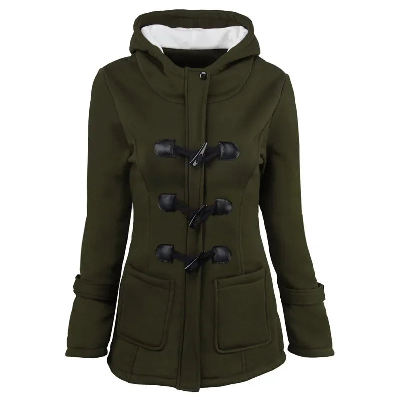 Hooded Zip Up Overcoat