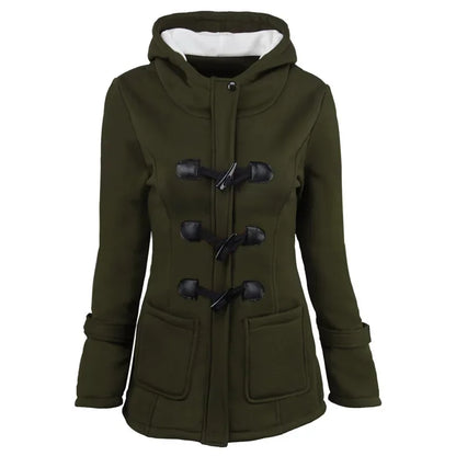 Hooded Zip Up Overcoat