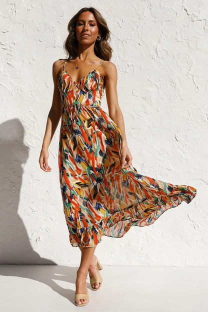 Fungus Edge Elegance Maxi Dress