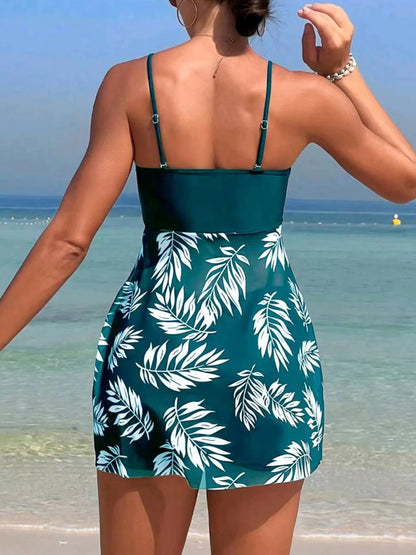 Wave Luxe Printed Tankini Swim Set