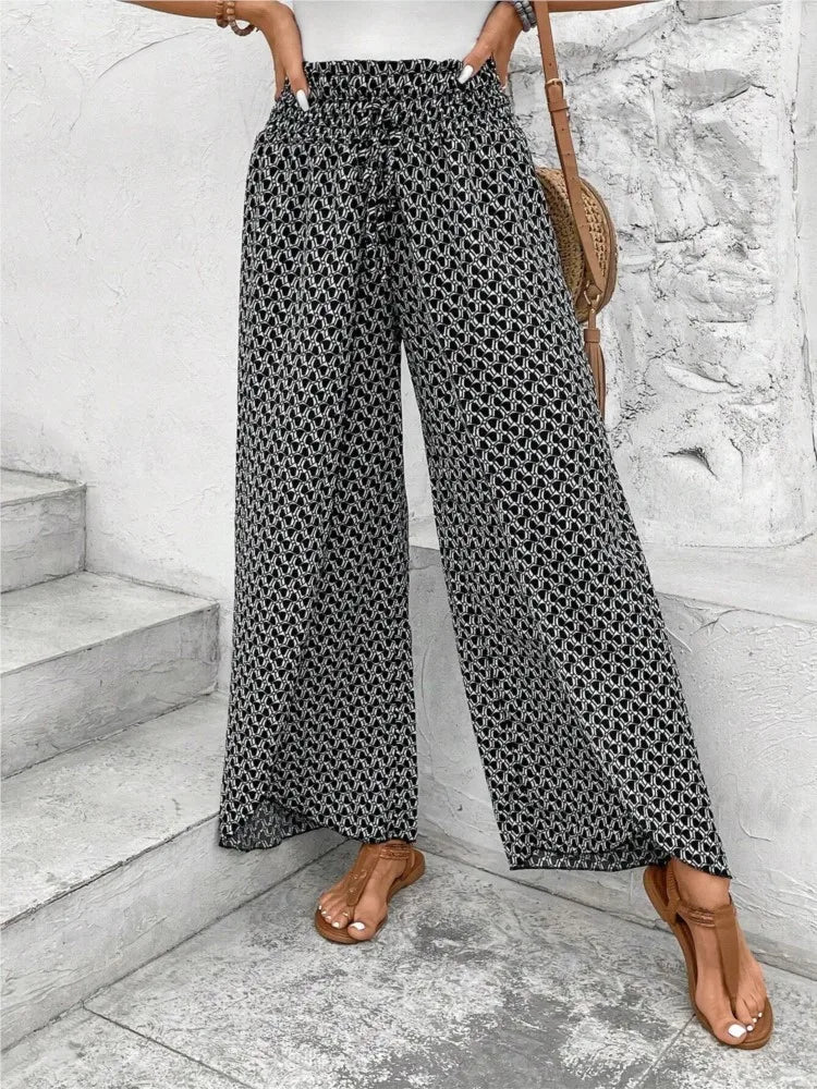 Petal Whisper Wide Leg Pants
