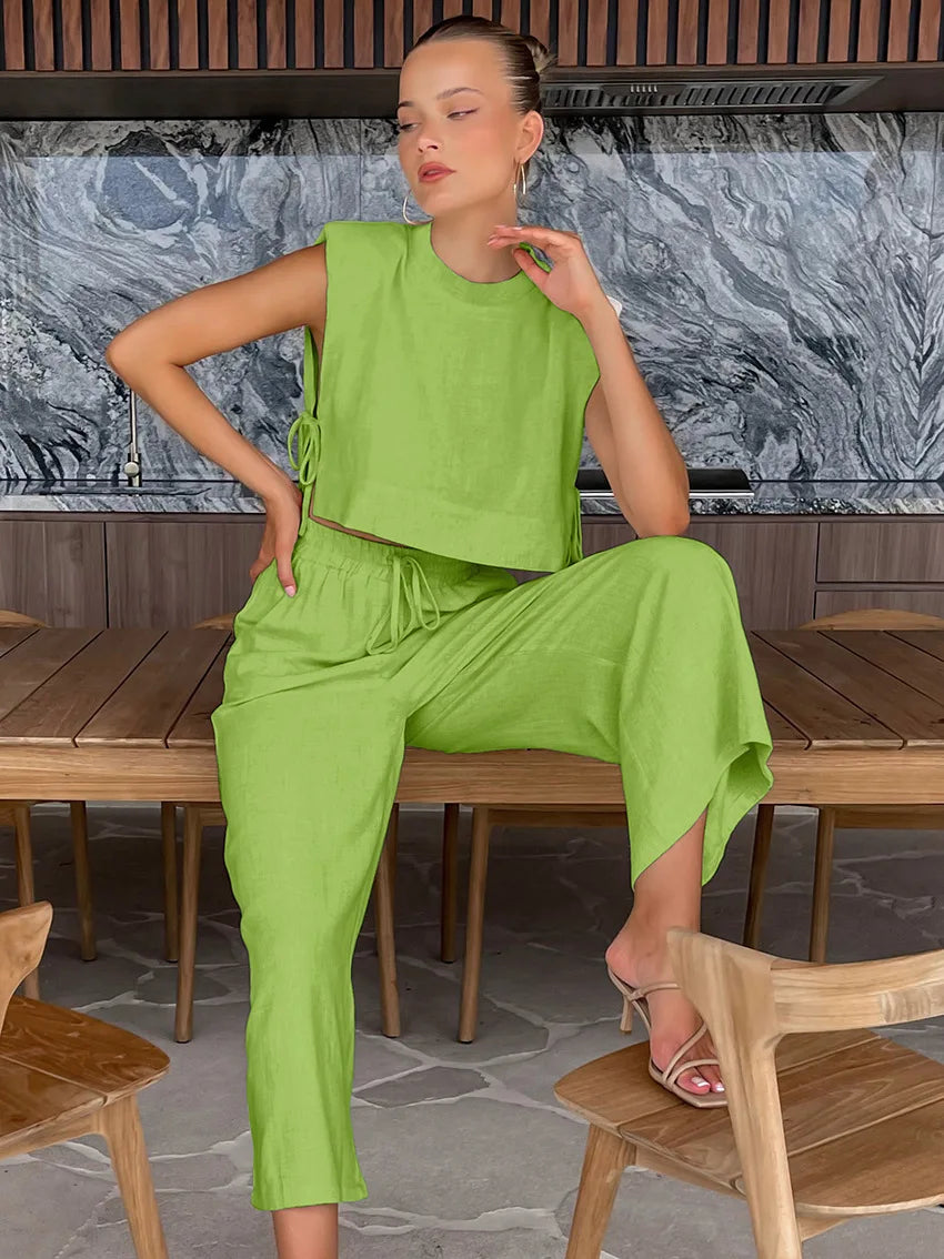 Chic Harmony Wide-Leg Pant Set