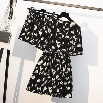 Bloom Essence Chiffon Suit Set