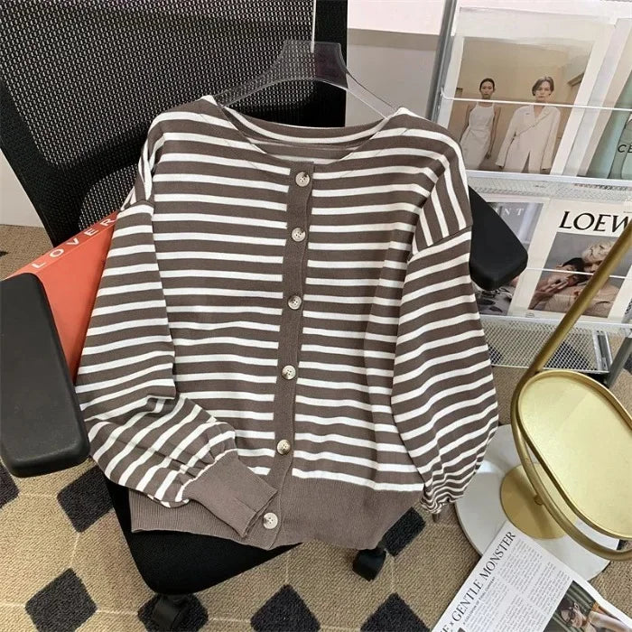 Spring Open Cardigan — Casual Loose Knit Jacket