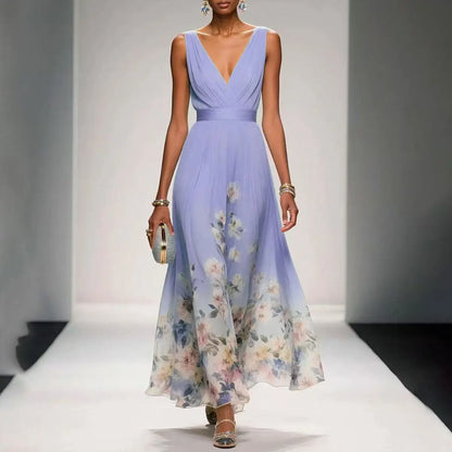 Boho Halter Floral Maxi Dress