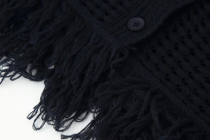 Tassel Knit Skirt Set