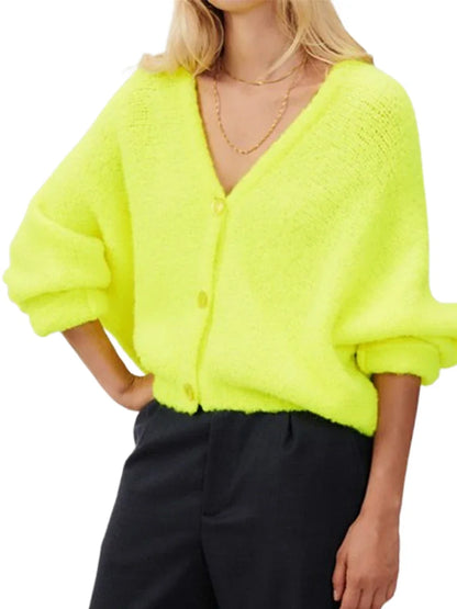 Cozy Vibe Fuzzy Button-Up Cardigan