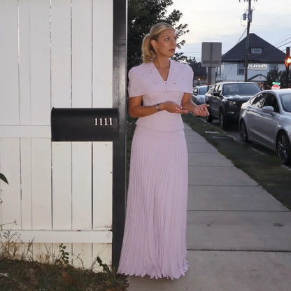 Diamond Drape Elegant Evening Gown
