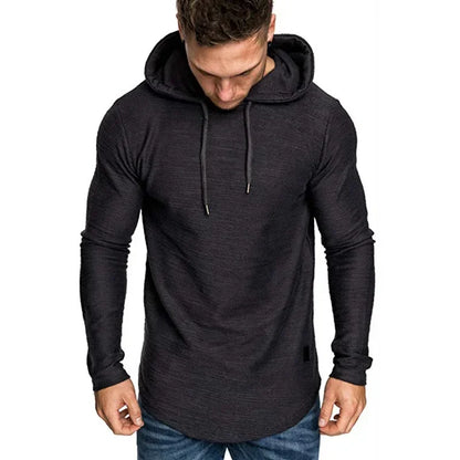Patchwork Solid Color Men's Hoodie