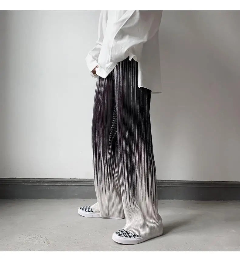 Silken Flow Harajuku Wide Leg Pants