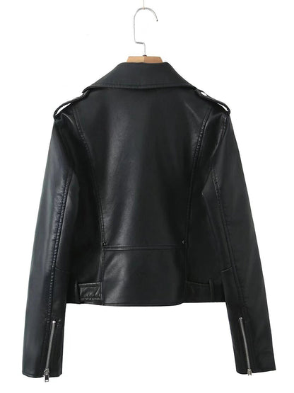 Chic Rider Short PU Leather Jacket