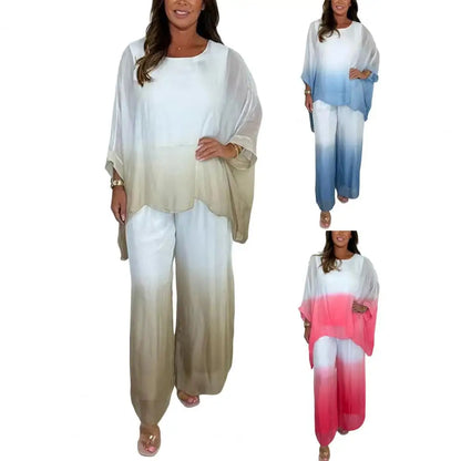 Chiffon Gradient Two-Piece Set