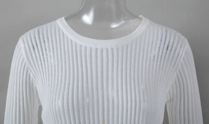 Luxe Sheer Striped Mesh Party Top